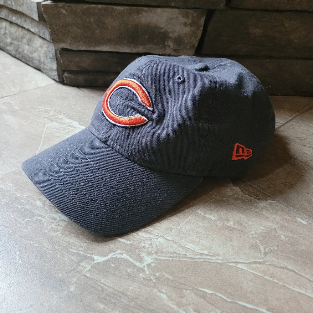 New Era Chicago Bears Baseball Hat MLB 9Twenty OS Blue Orange Mens Womens Cap